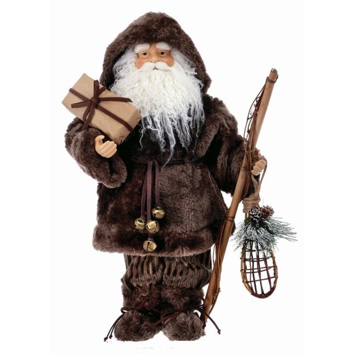 [MTX56904] 20´´FUR LODGE SANTA W/SNOW SHOES