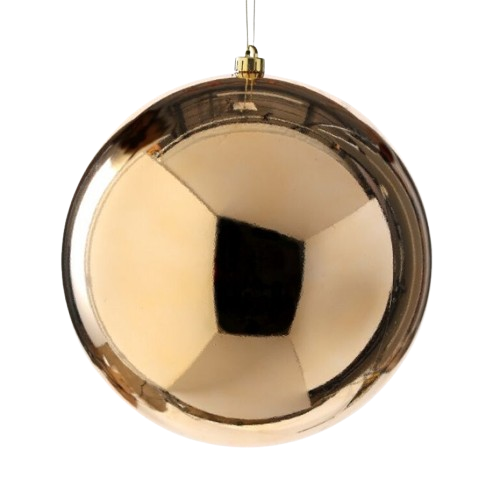 [MTX60767-DORADO] 400MM VP UV OUTDOOR BALL ORNAMENT GOLD