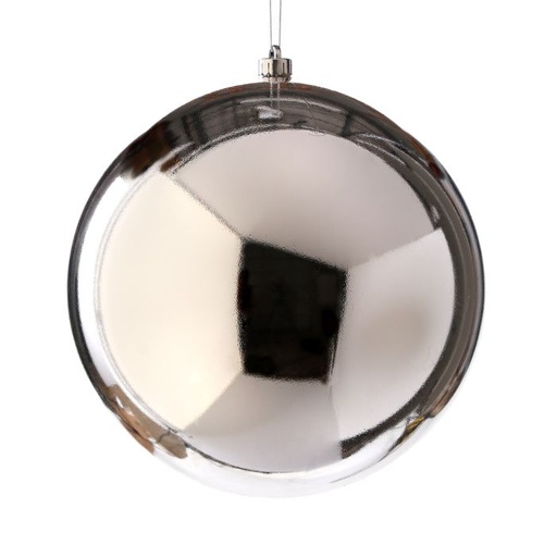 [MTX60766-PLATEADO] 300MM VP UV OUTDOOR BALL ORNAMENT SILV