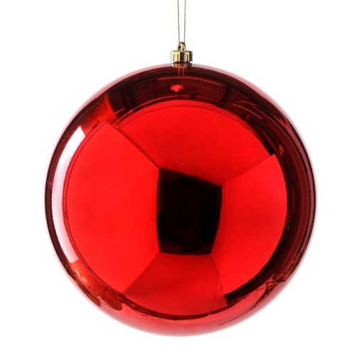 [MTX60766-ROJO] 300MM VP UV OUTDOOR BALL ORNAMENT RED