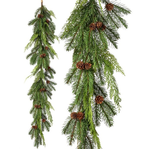[MTX61241] 48´´JUST CUT PLASTIC  WOODLAND PINES GARLAND