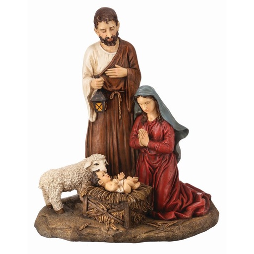 [MTX56925] 36"T RESIN OUTDOOR NATIVITY SET"