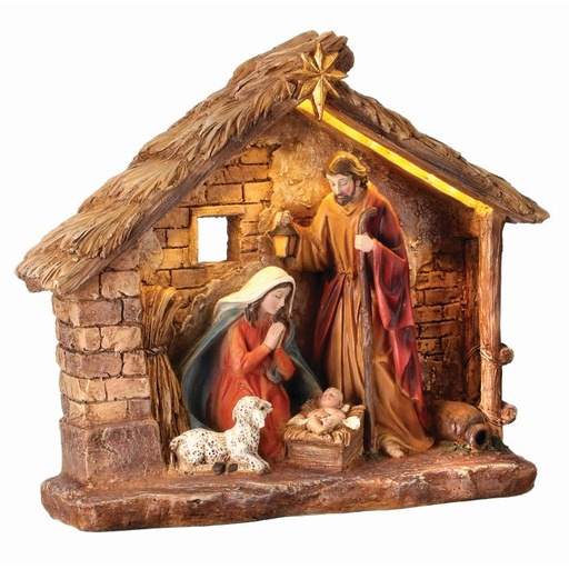 [MTX55505] 16´´RSN LED BTY/TMR NATIVITY IN CRESH
