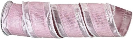 [743902674275] 4"X10Y GLITTER MESH METALLIC WIRED RIBBON 