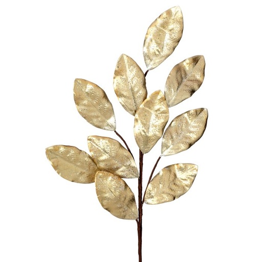 [MTX64438] 30´´GLITTER METALLIC MAGNOLIA LEAF SPRAY