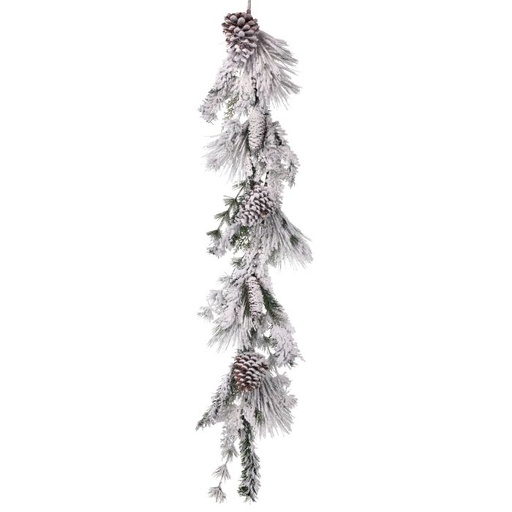 [MTX64405] 48´´SNOW PINE/CEDAR CONE WINTER GARLAND