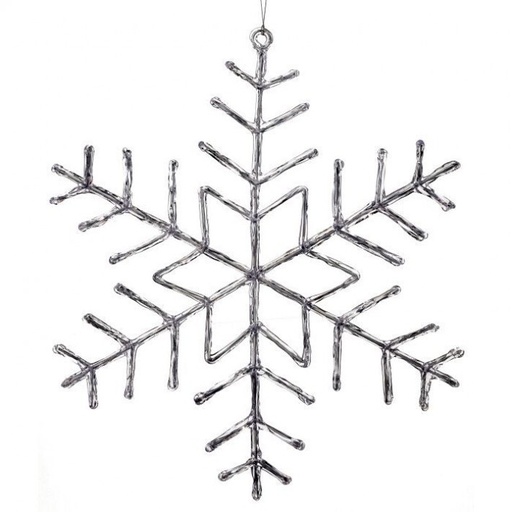 [MTX64916] 19" CLEAR SNOWFLAKE ORNAMENT 