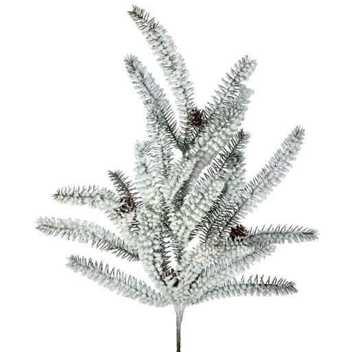 [MTX65739] 24" FLOCKED WEEPING NOBLE FIR SPRAY 