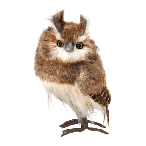 [MTX53972] 9´´BROWN FURRED HOOT OWL