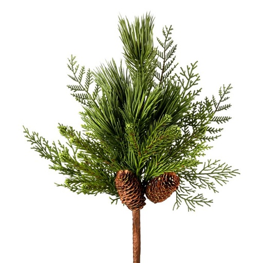 [MTX54980] 18" DELUXE MIXED PE PINE/CEDAR W/CONE SPRAY