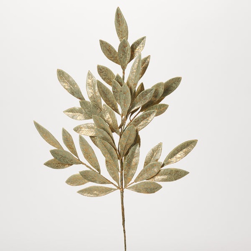 [743902560257] 23.5" PLASTIC ELEGANCE BAY LEAF SPRAY X 7