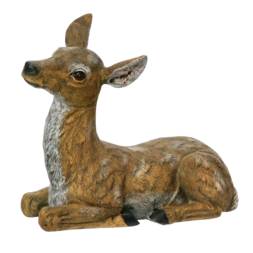 [MTX47471] 16" X 13" POLYSTONE OUTDOOR LAYING FAWN DE