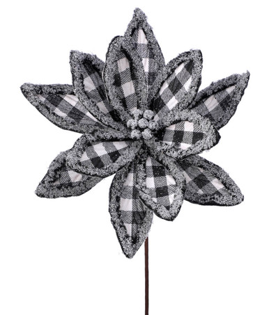 [743902044122] FROST EDGE COUNTRY CHECK POINSETTIA