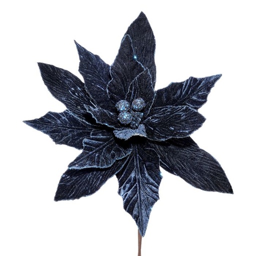 [MTX64297] 26" DELUXE VELVET LARGE(18"D) POINSETTIA STEM