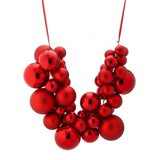 [MTX38669-ROJO] VP MATT,SHINY BALL DROP 36"  RED