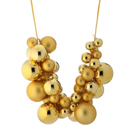 [MTX38669-DORADO] VP MATT,SHINY BALL DROP 36"  GOLD