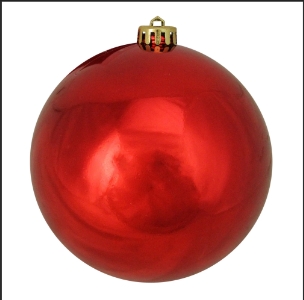 [MTX31806-ROJO] VP SHINY BALL 140MM RED SET OF 2