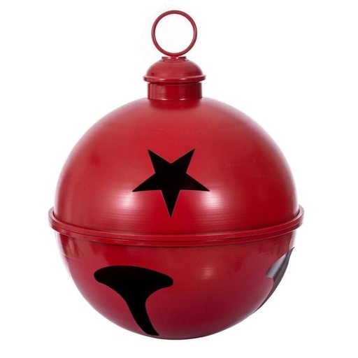 [734205739327] 20"RED IRON BELL 