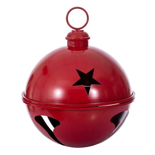 [734205739273] 18" RED IRON BELL