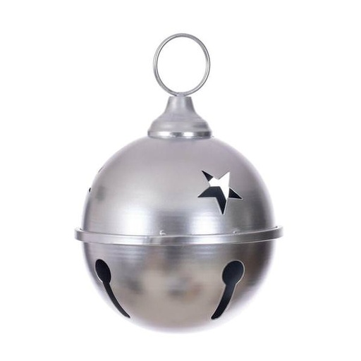 [734205739136] 6" SILVER IRON BELL 