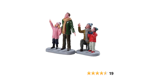 [92770] PEOPLE ADMIRING FIREWORKS, SET OF 2