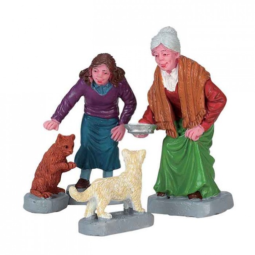 [72497] CREAM FOR KITTY SET OF 4