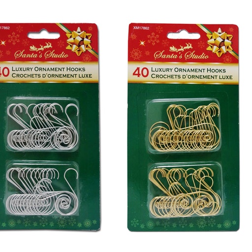 [XM17862] 40PK  LUXURY SCROLL SILVER