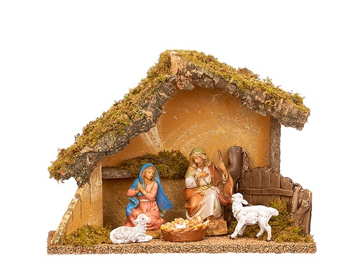 [MTX30490] 12.5"H 3PC ST CRYSTAL NATIVITY 