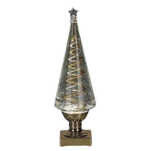 [137132] 14"H LIGHTED SWIRL SPIRAL TREE 