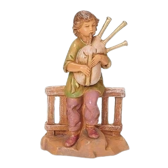 [59813] 5" SCALE JONAS, BOY BAGPIPER. FONTANINI 