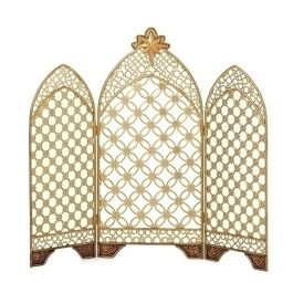 [133641] 16"H GOLD METAL TRIPTYCH FOR 