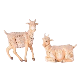 [54030] 5" SCALE 2 PC SET GOATS. FONTANINI