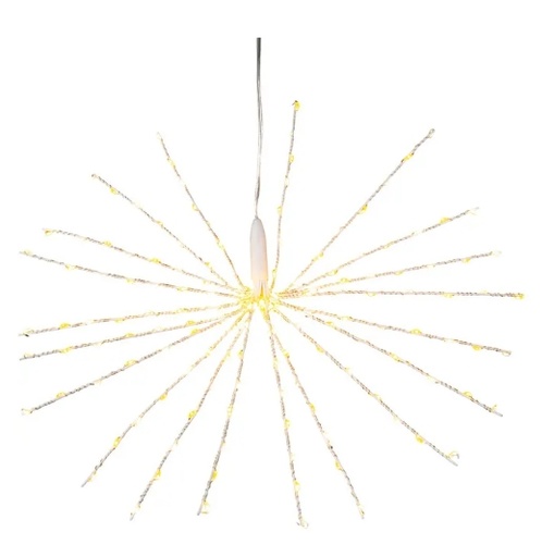 [AD1053WWCLW] 15.74"LITED STARBRST W/20 MET WIRES/160L CL WRM W7