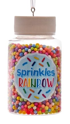 [D4226] 3.3"PLASTIC COOKIE SPRINKLES JAR ORN INDIVIDUAL