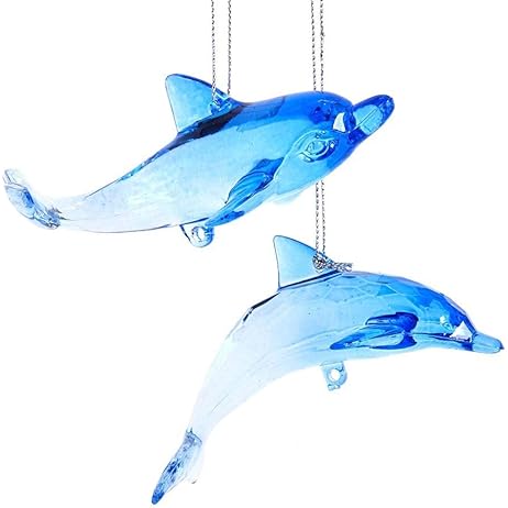 [086131544040] 4.9"ACRYLIC & METAL CLEAR DANGLE ORNS INDIVIDUAL