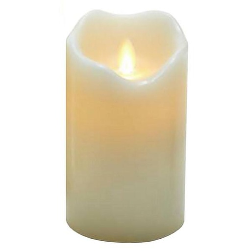 [JEL0908] 5"WHITE LED FLICKER FLAME CANDLE W/HINT OF BLUE