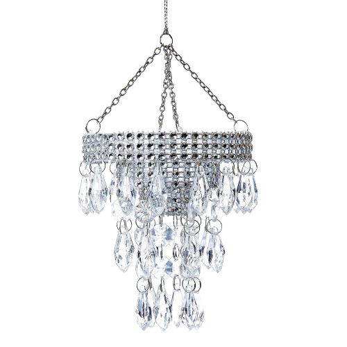 [T0807] 3.75"PLASTIC CHANDELIER ORN.