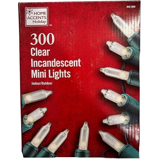 [029944467649] 300 CLEAR INCANDESCENT MINI LIGHTS